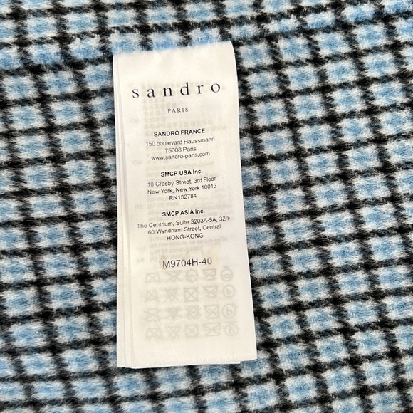 Sandro Paris - Blue lightweight coat - Size 36. Perfect condition, worn once. - Picture 7 of 10